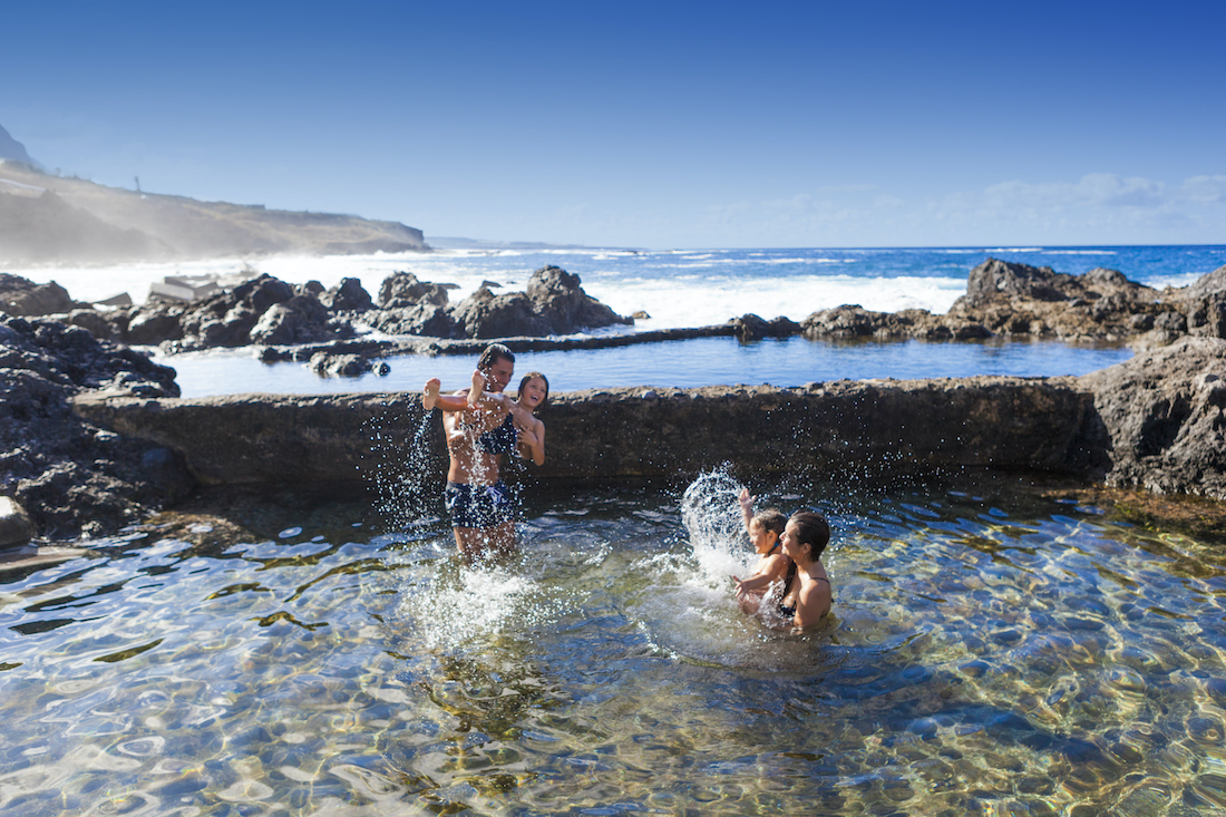 Vulkanische natuurlijke zwembaden in Tenerife
