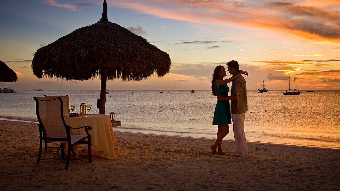 De vijf meest romantische plekken op Aruba