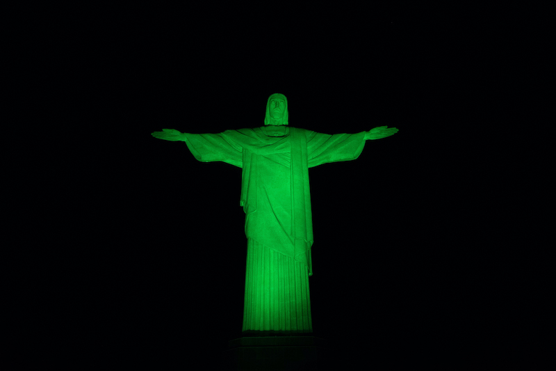Christ The Redeemer Rio Janeiro St. Patricks Day