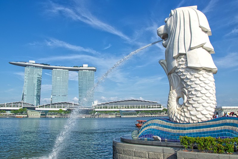 Merlion beeld Singapore