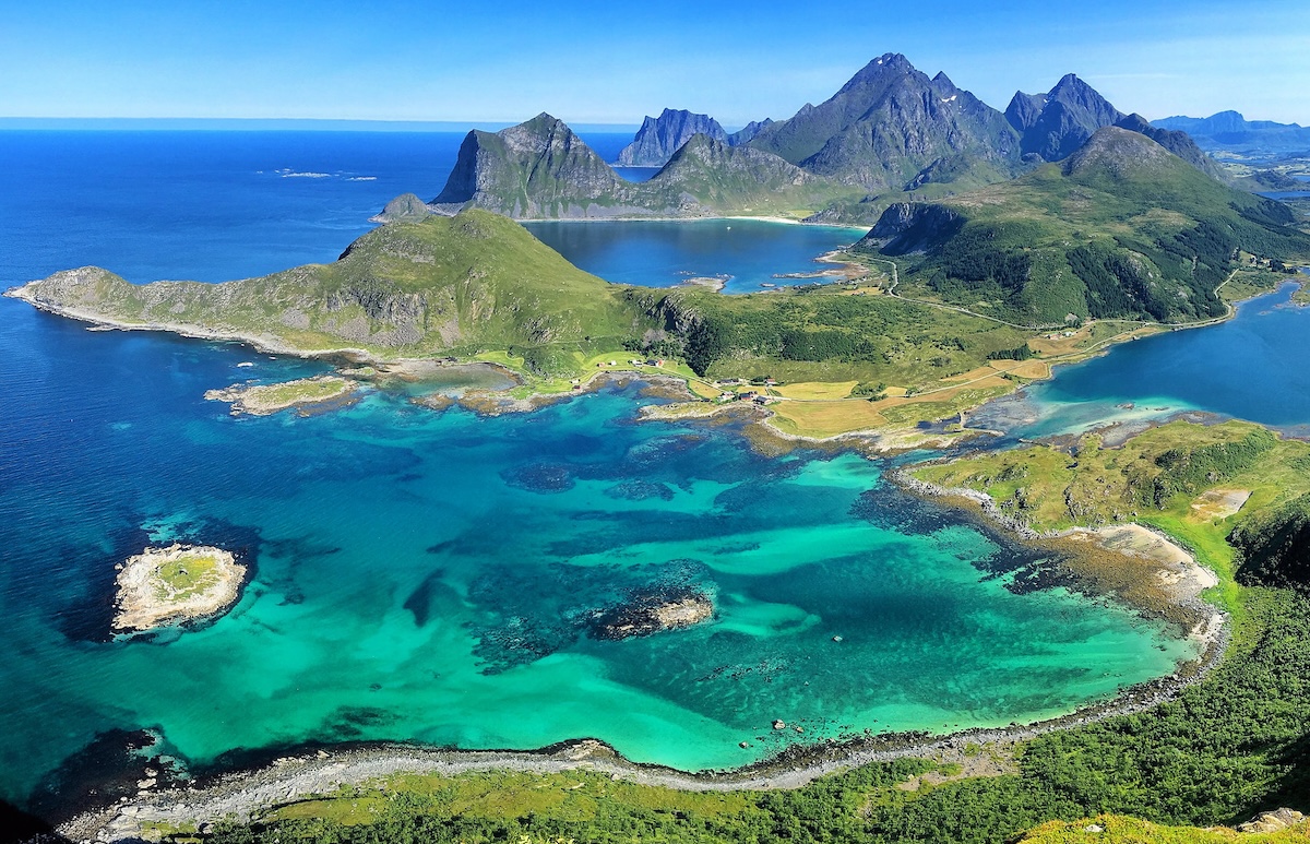 De natuur van de Lofoten archipel